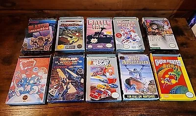 10 Nintendo NES CIB Box & Game Lot • $77.18