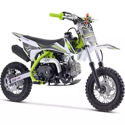 MotoTec X1 110cc 4-Stroke Gas Dirt Bike - Green ✅ • $849