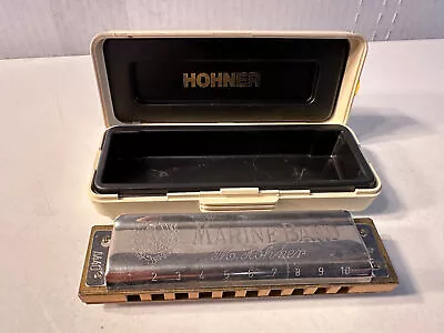 M. Hohner Marine Band Harmonica Germany 1896 With Original Case F • $25