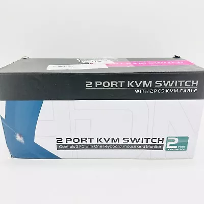 Mt Viki 2 Port Kvm Switch With 2pcs Kvm Cable  • $13.99