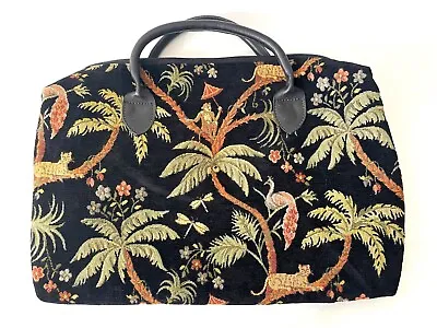 CARPET  Bag TRAVEL DUFFLE BAG 19 W X 7 D X 18 H Jungle. Mary Poppins Bag Quality • $35