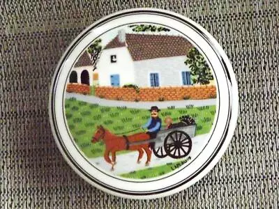 MINT Villeroy & Boch Porcelain Trinket Box Naif Design Gerard Laplau V&B 4  +lid • $14.99