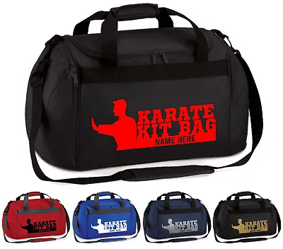 Personalised Karate Holdall Bag Boys Martial Arts Kick Boxing Kit Any Name Gift • £14.99