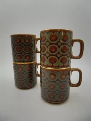 Hornsea Pottery Bronte Pattern Set Of 4 Mug Cups • £25.73