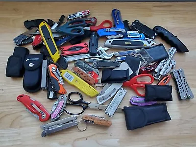 TSA LOT Of Knives Multi Tools & More! 15+ LBS Variety Mix! FREE SHIPPING! • $84.99