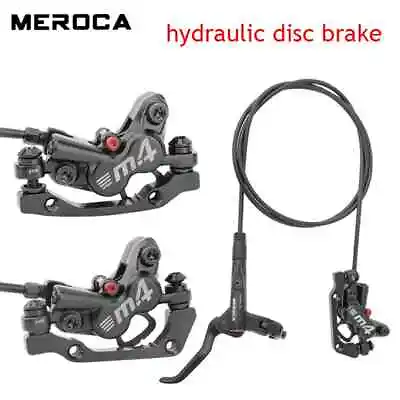 Hydraulic Brakes 4 Pistons Bicycle Brakes Caliper Rotor 160mm Set Disc Caliper • $49.15