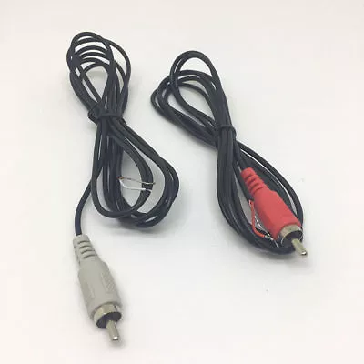 A Pair Replacement Repair Speaker Bare Wire Cable 5ft With RCA Plug To Stripped • $13.19