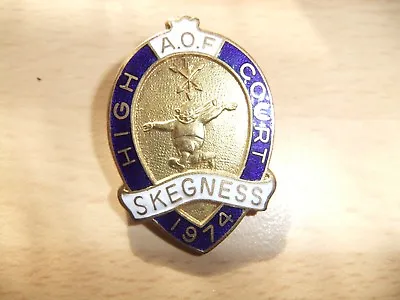 £9.99 • Buy A.o.f Ancient Order Of Foresters High Court 1974 Skegness Old Enamel Pin Badge