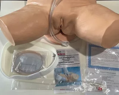 Nasco Life Form Female Catheter Model Catheterization Simulator W/Trunk Case • $179