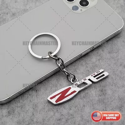 3D Corvette Z06 Logo Car Home Alloy Key Chain Fob Ring Gift Decorate Chrome • $9.99