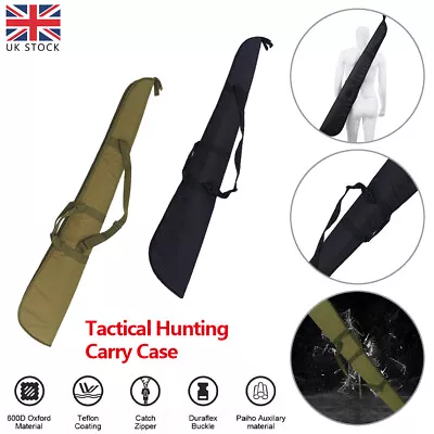 1.28m Outdoor Tactical Hunting Shooting Padded Carry Case Air Rifle Gun Slip Bag • £11.98