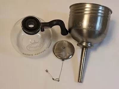  Vintage Corning Bubble Pot Vaculator  W/Aluminum Funnel Top For Vacuum/Syphon  • $70