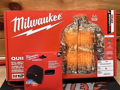 Milwaukee M12 Quiet Shell Heated Jacket Size Large - PLUS Free WorkSkin Beannie • $149