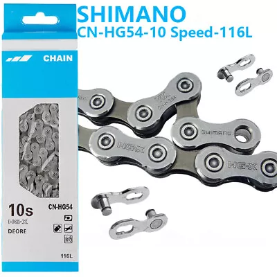 Shimano 10S Speed Chains CN-HG54 Ultegra XT 116 Links MTB Road Bike 116L Chain • $21.99