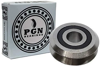 $38.84 • Buy RM2-2RS 3/8 Premium Rubber Sealed V W Groove Roller Ball Bearing V-Guide 8 QTY