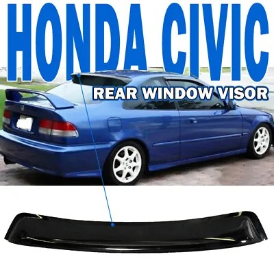 Fits 96-00 Honda Civic Coupe 04-08 Acura TSX Rear Window Visor Roof Spoiler • $42.30