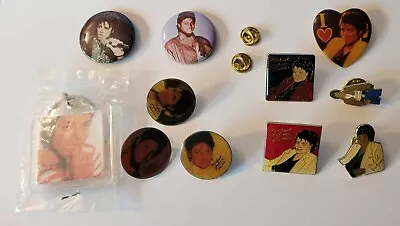 Vintage 1980’s Michael Jackson Button/Pin Keychain Collection! *Read* • $40