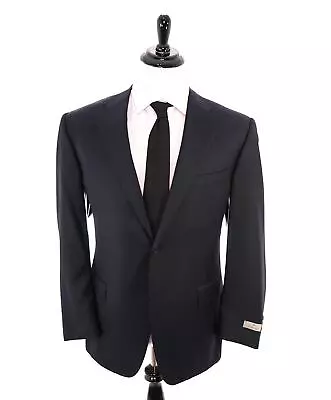 $1795 CANALI - *CLOSET STAPLE*  Solid Navy Blue Notch Lapel Blazer - 48R • $388