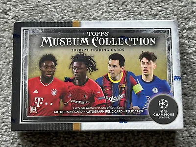 Topps Museum Collection 2020-21 UEFA Champions League Soccer Hobby Box 2 Autos • $399.99