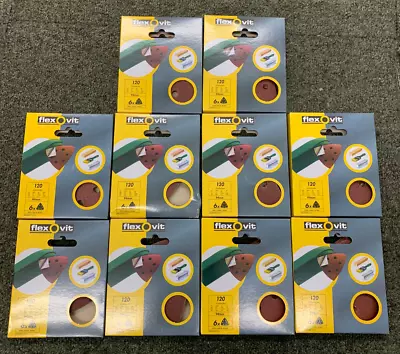 £21.95 • Buy 94mm Sanding Sheets Hook And Loop 120Grit For Bosch Makita Metabo Detail Sander