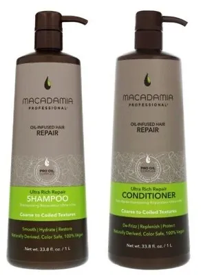 Macadamia Ultra Rich Repair Shampoo / Conditioner 1000ml • £24.95