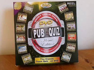 PUB QUIZ DVD GAME.  14+ Yrs.  2+ PLAYERS • £4