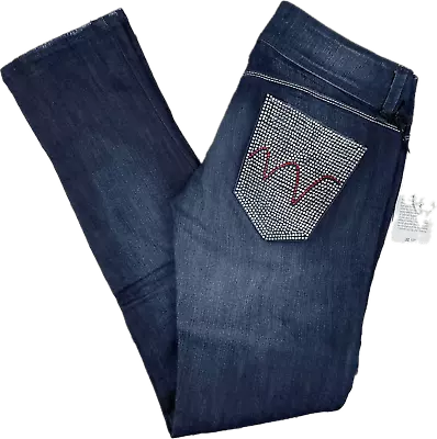 NWT- Italian MET  Angel  Crystal Pocket Skinny Jeans- Size 29 • $70.77