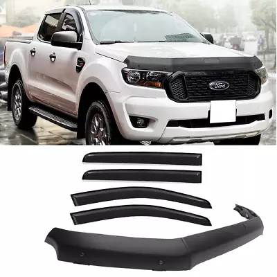 Bonnet Protector+Weather Shields Window Visors For Ford Ranger 2015-2022 PX2 PX3 • $137.99