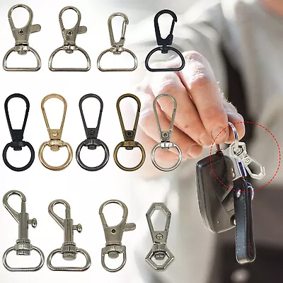 Lobster Clasp Buckle Trigger Clip Snap Hooks For Keychain Rings Hanging Crafts • £2.19