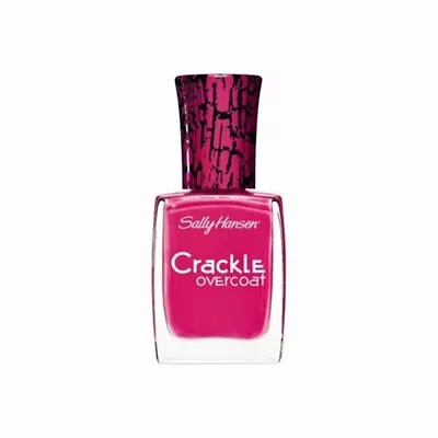 Sally Hansen Nail Polish Crackle Overcoat Fuchsia Shock 0.4 Oz • $6.34