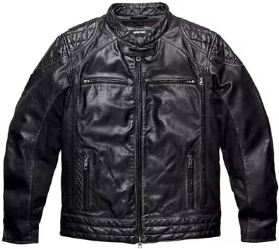 Harley-Davidson® Mens Black Label Core Perforated Panel Leather Jacket 98113 • $105