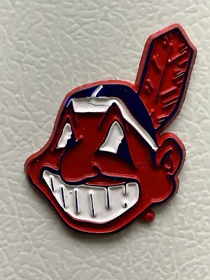 MLB Vintage Cleveland Indians Chief  Wahoo  Baseball Fridge Rubber Magnet Large • $44.95