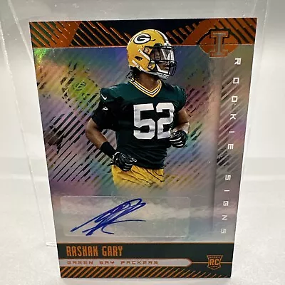 2019 Panini Illusions Rashan Gary Orange Rookie Signs Auto Packers RC • $5.99