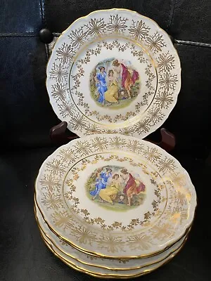 6 Vintage HAAS & CZJZEK Czech Republic Fine Porcelain MADONNA Salad Plate 7 3/4” • $180