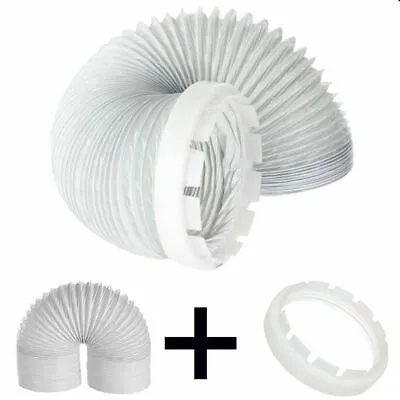 Vent Hose Pipe For AEG Electrolux Zanussi Tumble Dryer Extra Long 4m & Adaptor • £10.99
