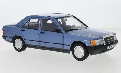 Mercedes 190E (W201) Metallic-Light Blue 1982 1:18 Model Car • $158.95