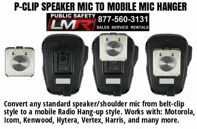  Speaker Mic To Mobile Mic Hanger Icom Kenwood Motorola Vertex  • $17