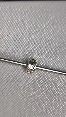 Pandora Genuine Stopper Clip Charm Sterling Silver With Hearts • £13
