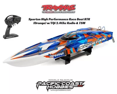 Traxxas Spartan High Performance Race Boat RTR Orange W/Radio & TSM TRA570764 • $329.99