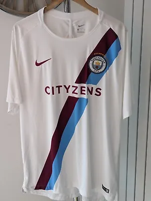 Rare Manchester City Pre Match Champions 2017/18 Jersey Size XXL - Training Top • £119.99