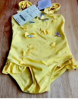 Rrp £12 Monsoon Butterfly Swimsuit 6-12 Months • £4.50