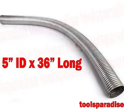 5  In ID X 36  Long Flexible STEEL EXHAUST PIPE Tubing FLEX Connector Tube  • $109.52