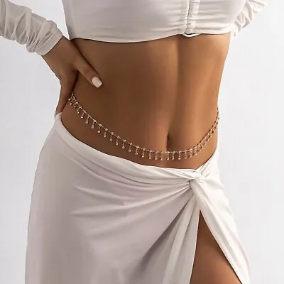 Waist Chain Gold Silver Bikini Belly Body Waist Chain Necklace  • £4.99