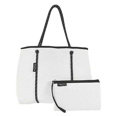 WILLOW BAY Tote Bag MAGNETIC CLOSURE 1003 WHITE • $103.60