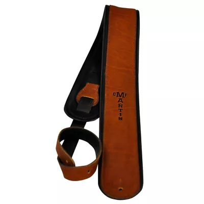 Martin Guitars Premium Rolled Leather Acoustic Guitar Strap Brown 18A0028 • $89.99