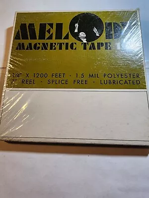 Melody 166 Polyester Magnetic Recording Tape - Factory Sealed  1.5 Mil X 1200 B2 • $19.95