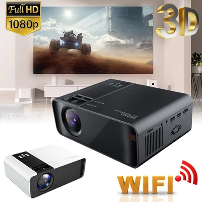 $148.45 • Buy 3D 8K 1080P HD WiFi Bluetooth Mini Home Theater Projector Cinema Remote Control
