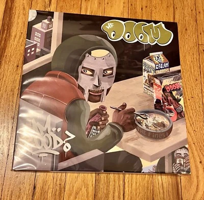 $425 • Buy MF DOOM - MM..Food Green/White Vinyl ME PLEASE VMP SIGNED Jason Jagel Art Jägel