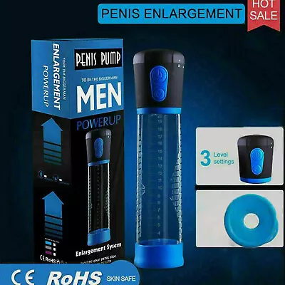  New Penis Pump ENLARGER Increase SIZE Enlargement For Beginners Power Pump • $19.49