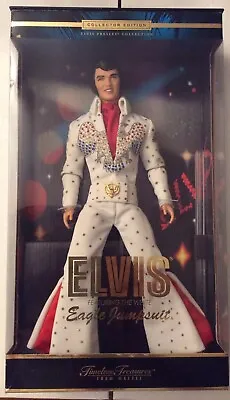 Mattel Timeless Treasures Elvis Presley Featuring The White Eagle Jumpsuit Mib • $84.99